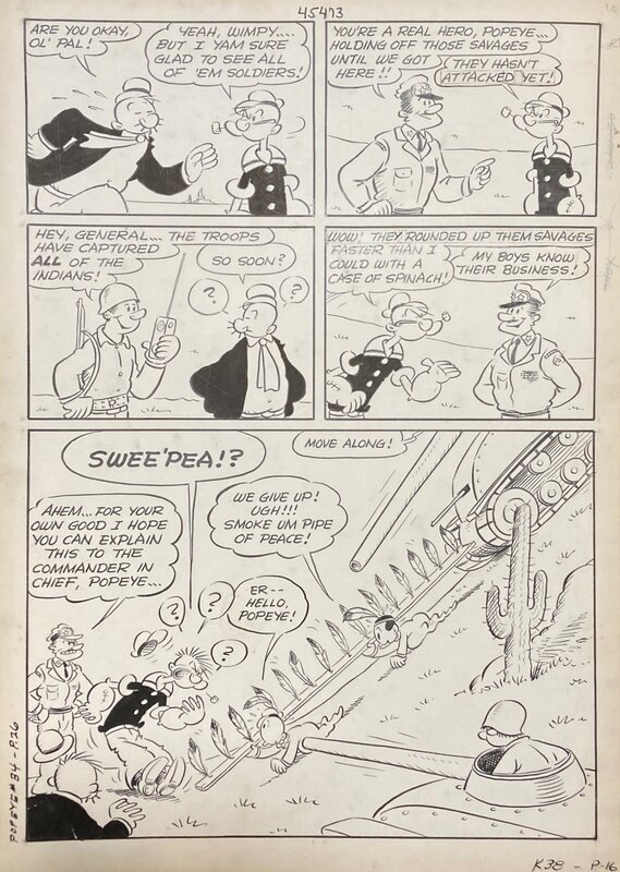 Bud Sagendorf, Popeye - Comic Strip