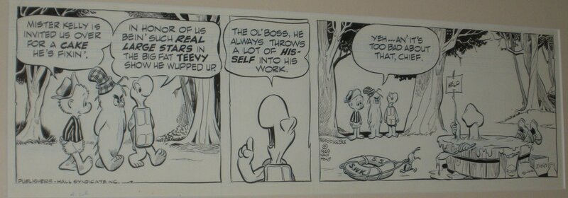 Walt KELLY, Pogo advertising strip, 1969 - Comic Strip Walt KELLY, Pogo advertising strip, 1969 - Comic Strip