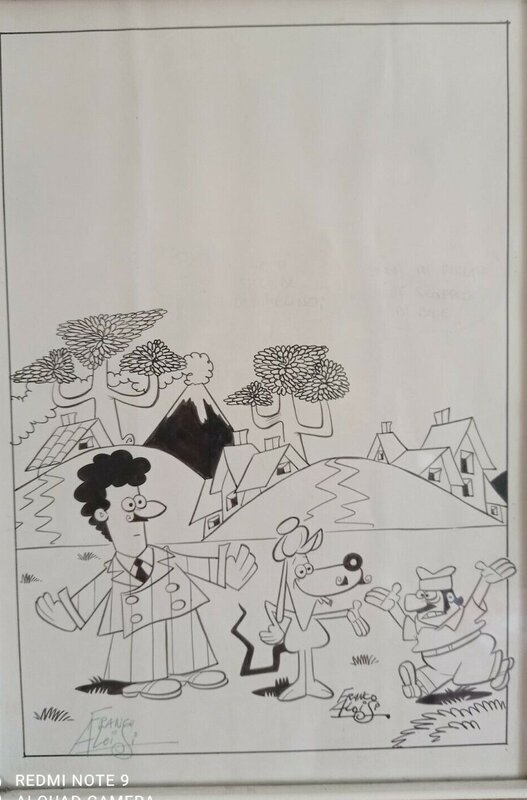 Franco Aloisi, Nicolino & Carmelino per Cucciolo (Pipo) - Illustration originale