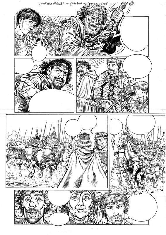 Maciej Mazur, La lance de l'empereur Otton page 22 - Planche originale