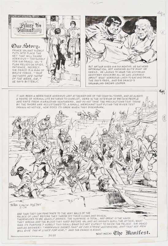 John Cullen Murphy, Prince Valiant # 3499 - Planche originale