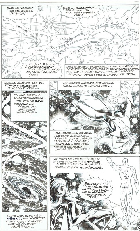 Jean-Yves Mitton, Maurice Chevalier, Mitton, Mikros#30 (3e partie), Destination Néant, planche n°9, Titans#64, 1984. - Comic Strip