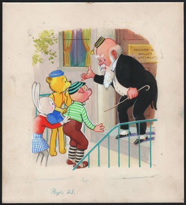 Bobby Bear by Leslie Ellis - Original Illustration