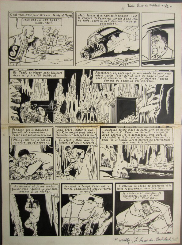 François Craenhals, Pom en Teddy, Het geheim van Balibach - Comic Strip