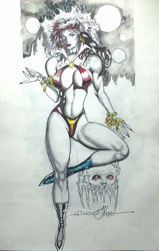 Vampirella by Gonzalo Mayo - Original Illustration