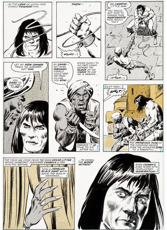 John Buscema, Tony DeZuniga, Savage Sword of Conan - #41 - p34 - Planche originale