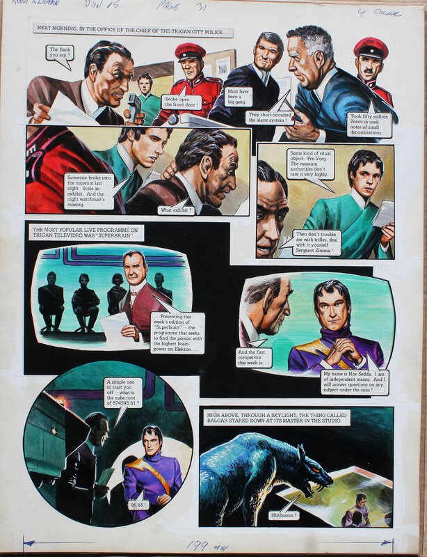 Look & Learn #783 - The Trigan Empire. Art by Oliver Frey - Illustration originale