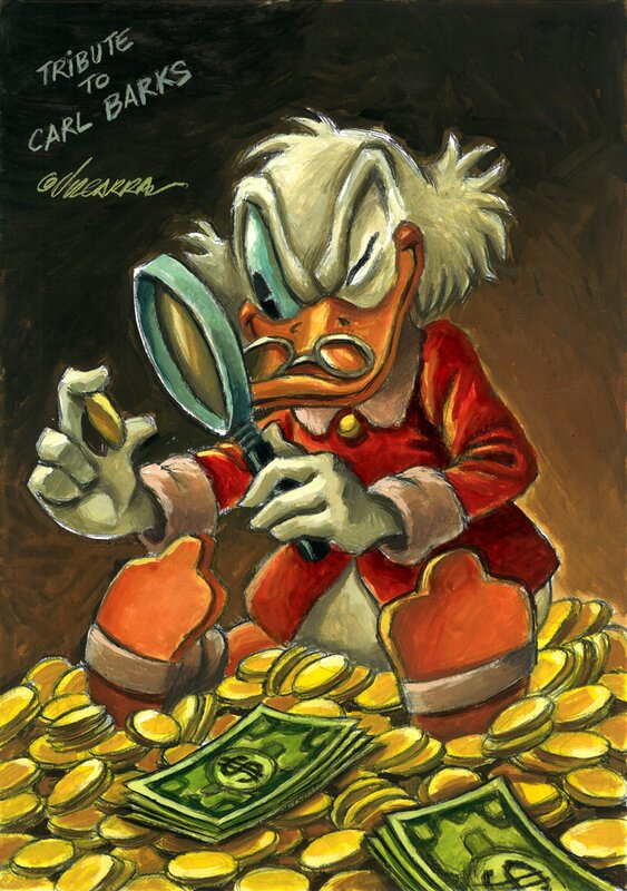 Joan Vizcarra, $Crooge McDuck - Tribute to Carl Barks - Original art
