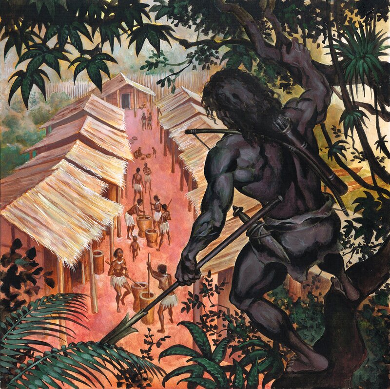 Tarzan par Pierre Taranzano - Illustration originale