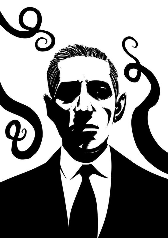 H.p. Lovecraft par Kevin Keane - Illustration originale