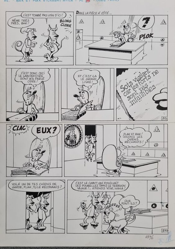 En vente - Attila par Didgé, Maurice Rosy, Derib - Planche originale