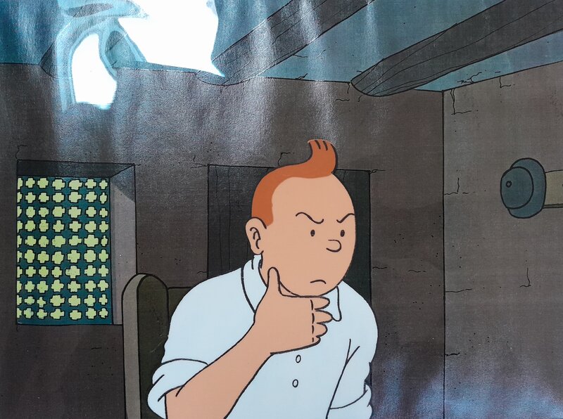 Studios Hergé, Celluloïd Tintin, Le crabe aux pinces d'or - Original art