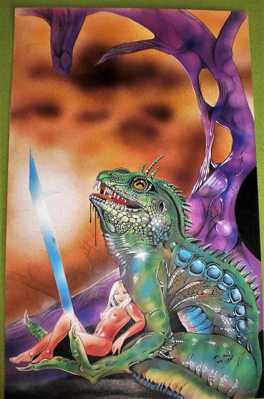 Tais Teng, Macabros #62 - Lézard monstre - Dan Shocker - Original Cover