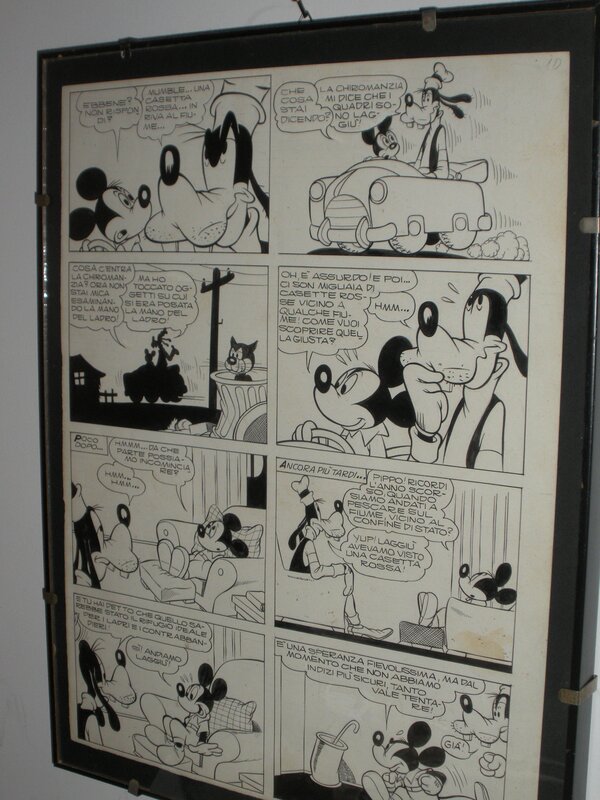 Giulio CHIERCHINI, Topolino e Pippo chiromante, 1957 - Comic Strip