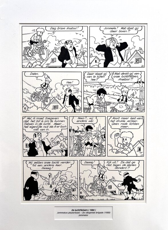 For sale - Jef Nys, Jommeke 148:  De vliegende brigade - De luchtfietsers - Comic Strip