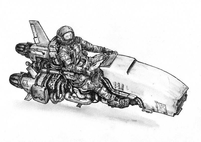 Astrobike by M1sterMao - Original Illustration