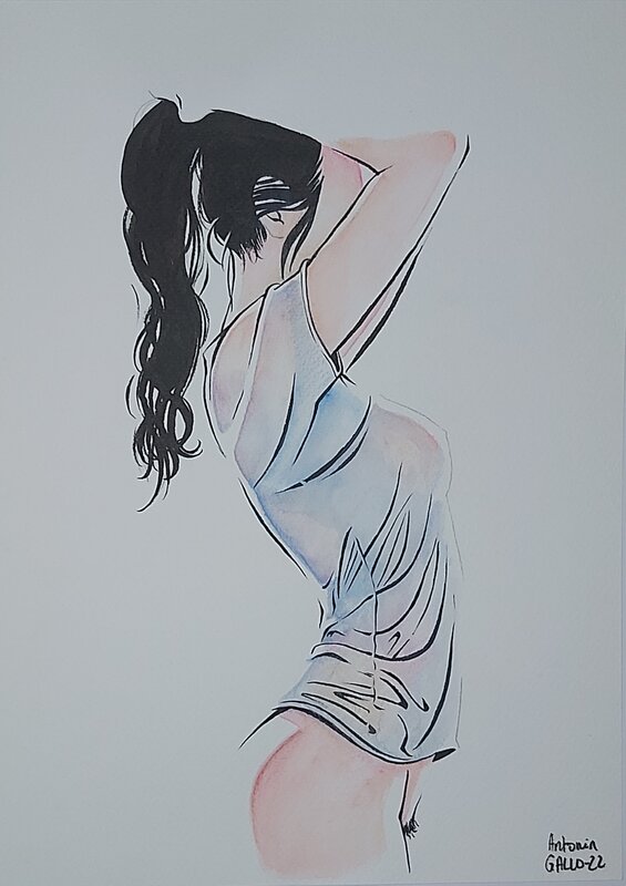 En vente - Demoiselle (7) par Antonin Gallo - Illustration originale