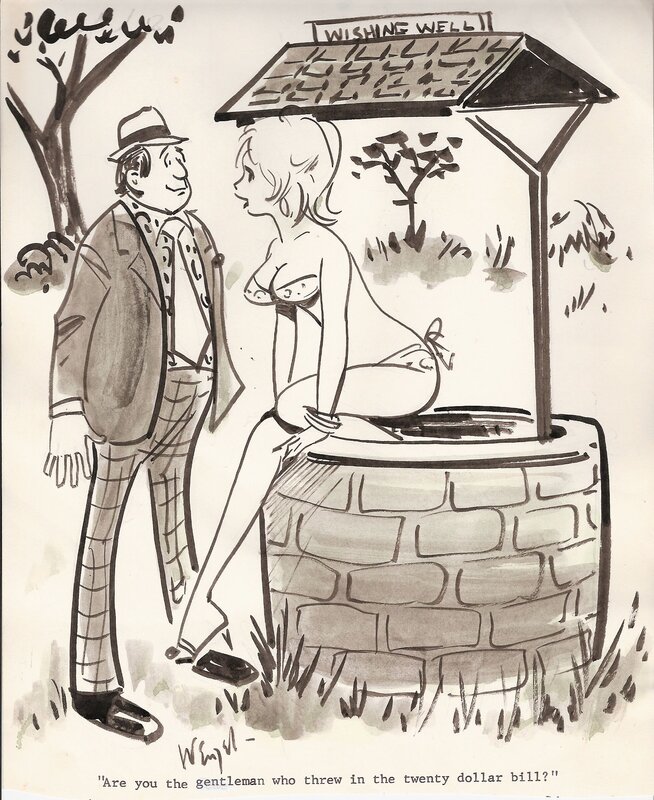 Wishing Well by Bill Wenzel - Original Illustration