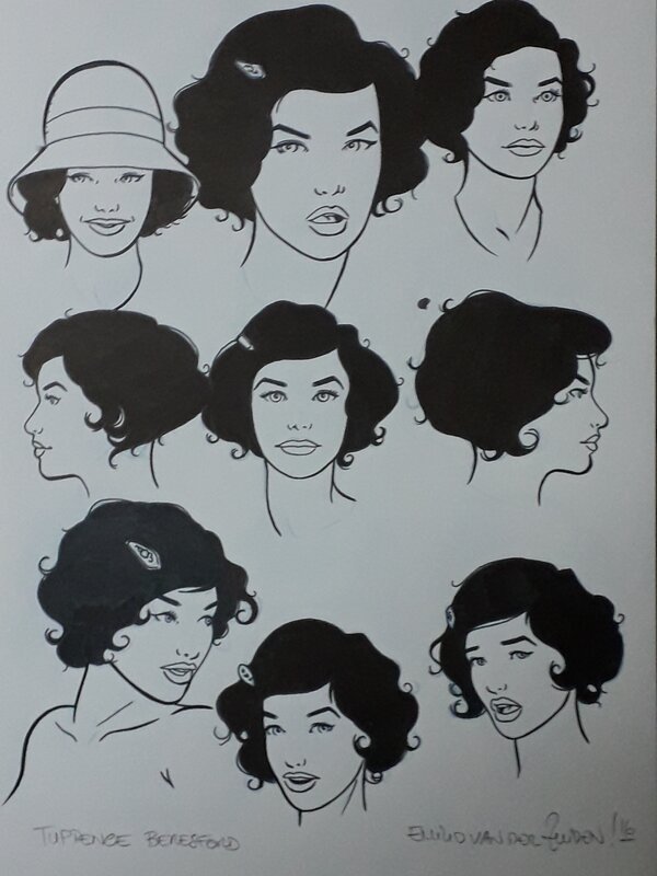 Tuppence Beresford by Emilio Van der Zuiden - Original art Tuppence Beresford by Emilio Van der Zuiden - Original art