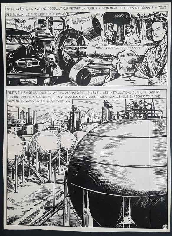 Bob Leguay, Tim L'Audace - Reportage sur le Pétrole - planche 21 - Comic Strip Bob Leguay, Tim L'Audace - Reportage sur le Pétrole - planche 21 - Comic Strip