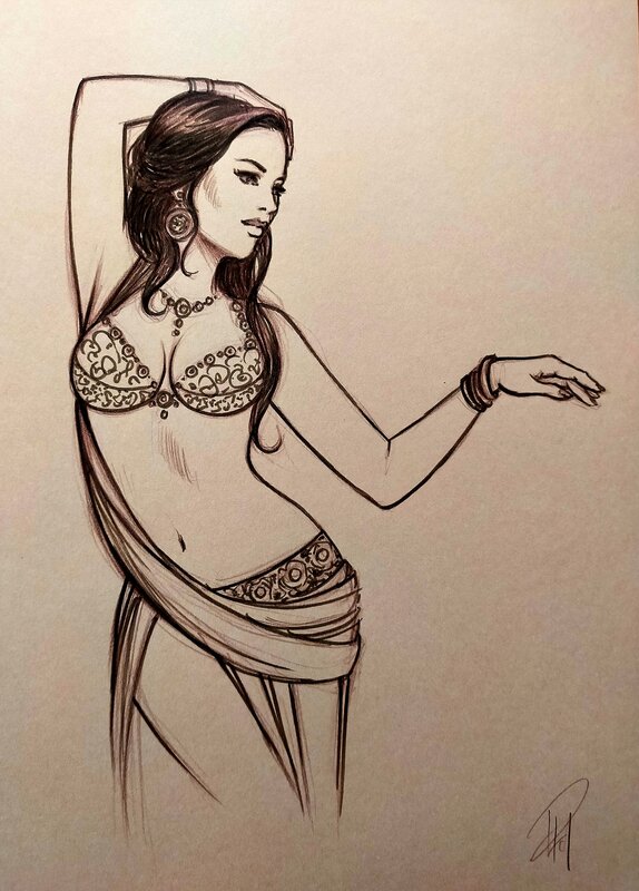 Mata Hari by Laurent Paturaud - Original art