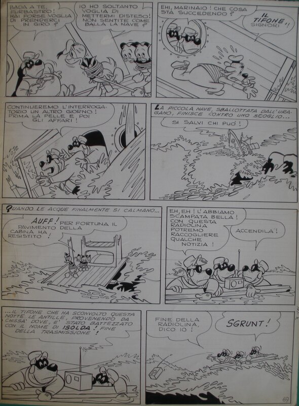 Luciano BOTTARO, original page from Il carrubo dei Caraibi - Comic Strip