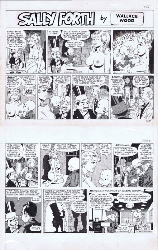 Sally Forth by Wally Wood - Planche originale Sally Forth by Wally Wood - Planche originale