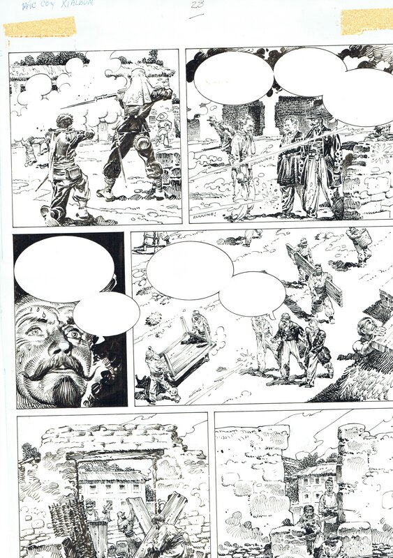 Antonio Hernandez Palacios, Mac Coy, 11. Camerone (plancha 28) - Comic Strip