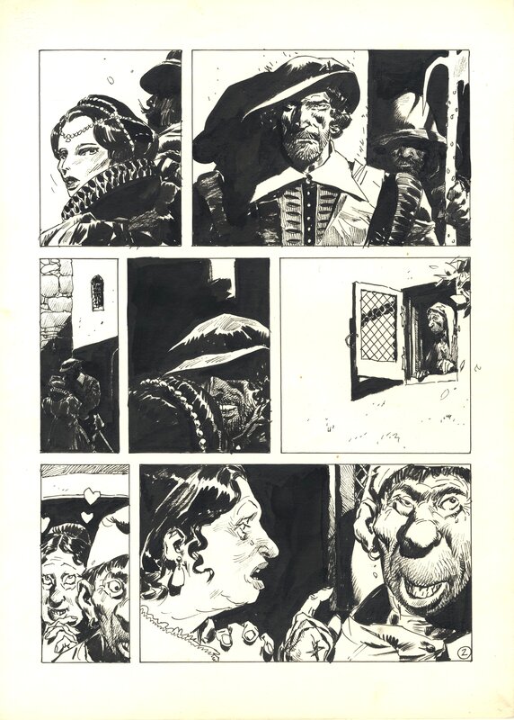 For sale - Breccia Enrique, Alvar Mayor La mujer del Gobernador, planche n°2, 1982 - Comic Strip