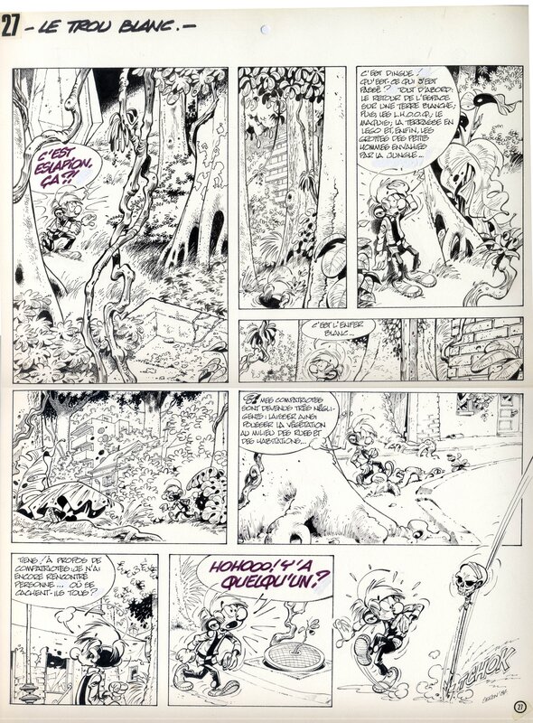 Pierre Seron, Le trou blanc planche 27 - Comic Strip
