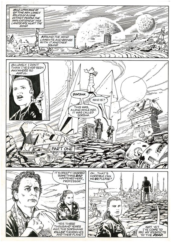 VIncent Danks, Adolfo Buylla, Doctor Who - The Grief (Doctor Who Monthly 185, 1992) - Planche originale