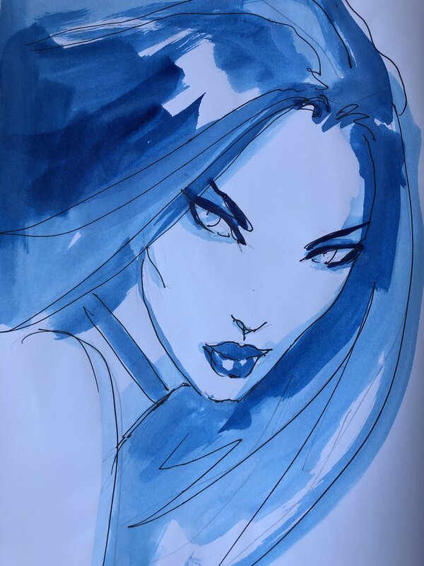 Belle bleue by Olivier Ledroit - Sketch