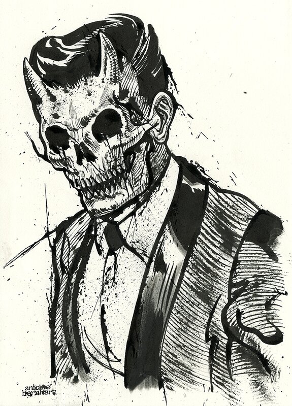 Johnny Skull by Antoine Bernhart - Original Illustration