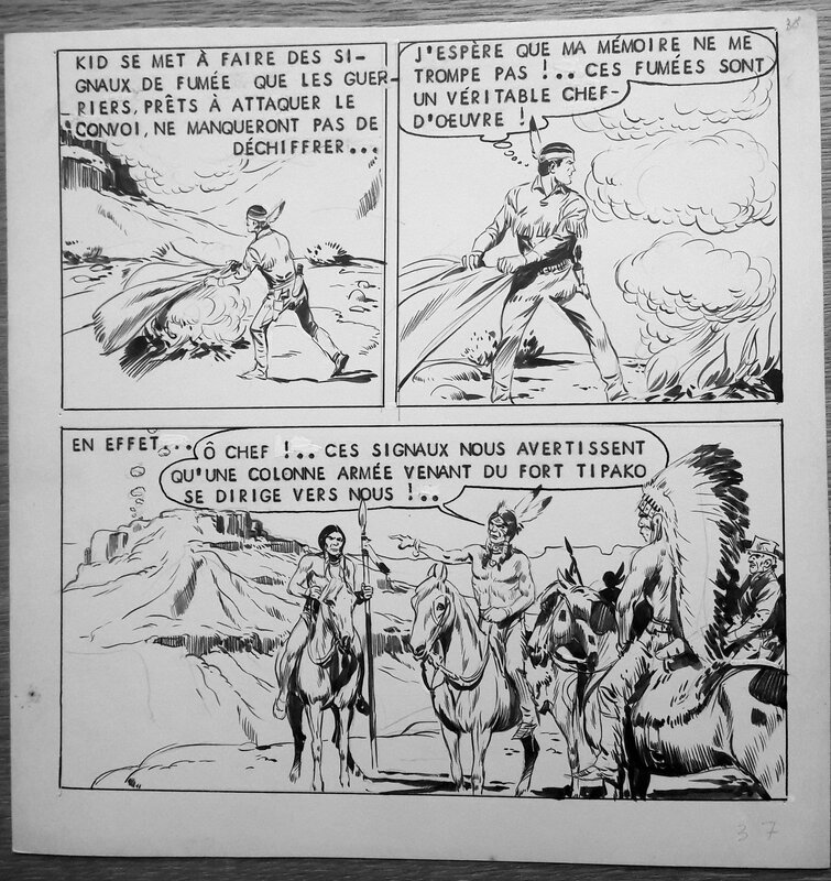Fergal, Kid Colorado, planche originale n°37(38) - Comic Strip