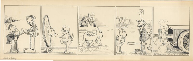 Andy Hettinger, Amos and Roach 1912 - Comic Strip