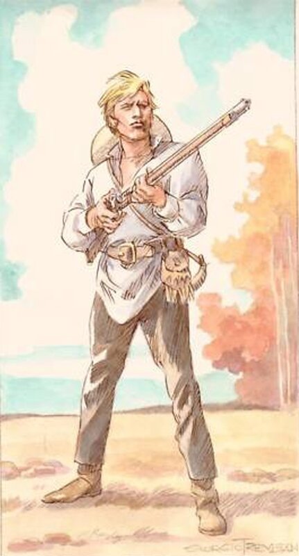 Giorgio Trevisan, Ken PARKER - Scotty Long Rifle - Illustration originale