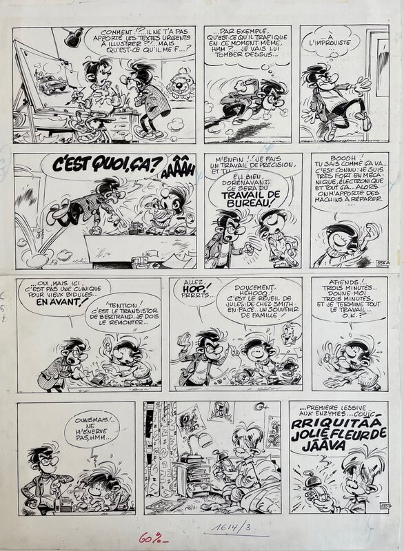 Gaston Lagaffe-Gag 555 par Franquin - Comic Strip