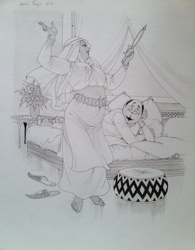 Jean Sidobre, Tartarin de Tarascon - Original Illustration