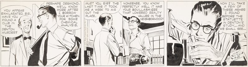 Alex Raymond, Rip Kirby - 26 Septembre 1953 - Comic Strip