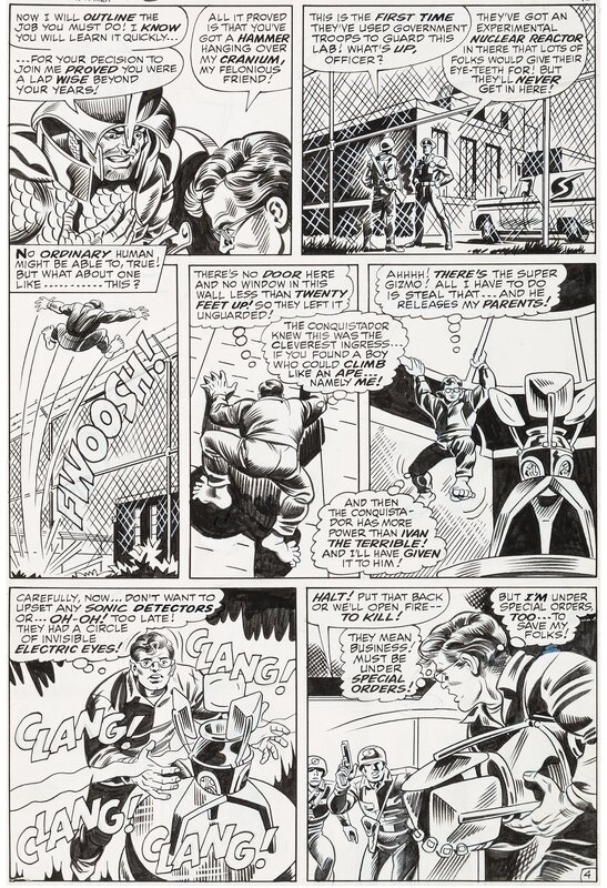 The X-Men - #52 p4 par Werner Roth, John Verpoorten, Don Heck, Arnold Drake - Planche originale