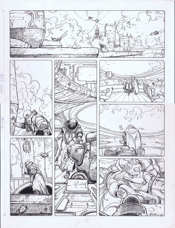 Exterminateur 17 page by Enki Bilal - Planche originale