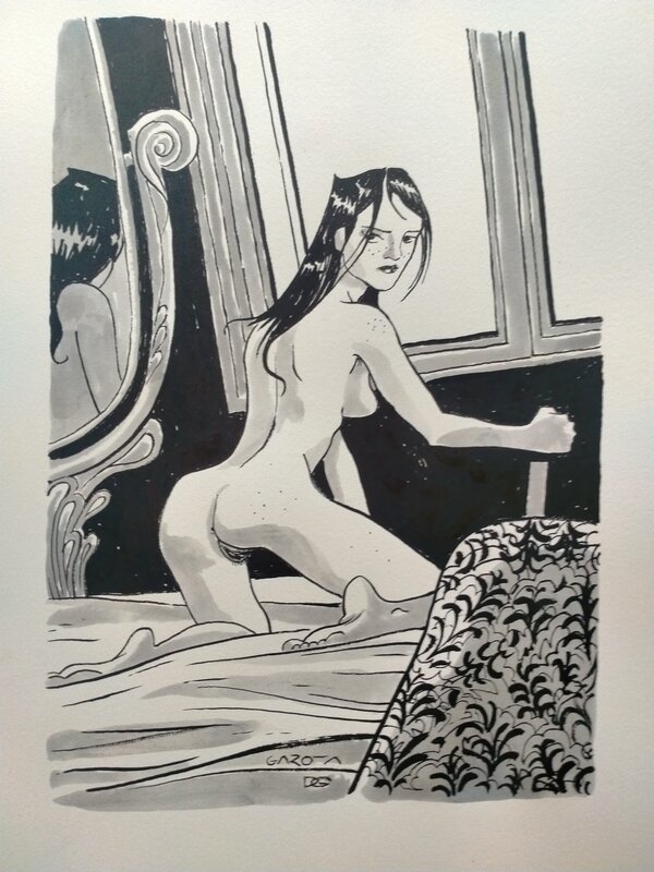 For sale - Nude by Davide Garota - Original Illustration
