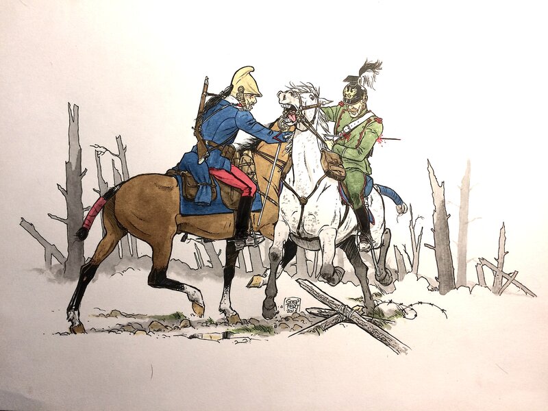 Duel by Brice Goepfert - Original Illustration