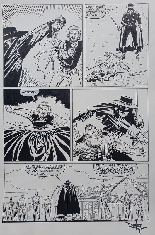 Zorro p19 par Dave Taylor - Planche originale