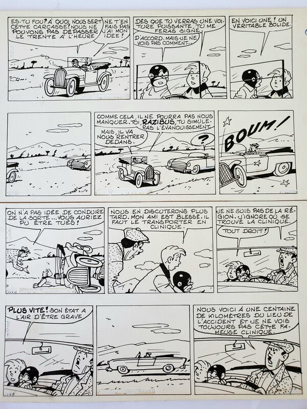 Pierre Lacroix, BIBI FRICOTIN CHEZ LES CHEVALIERS DE LA TABLE RONDE n°65 2ème série apès-guerre - Comic Strip