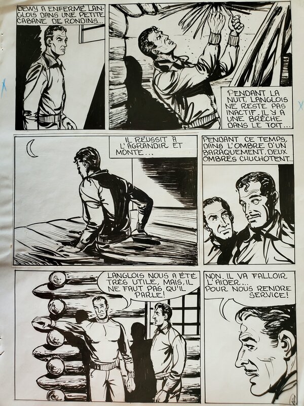 Daniel MASSARD DAMAS, DEWY, L'HOMME DE NULLE PART planche originale - Comic Strip