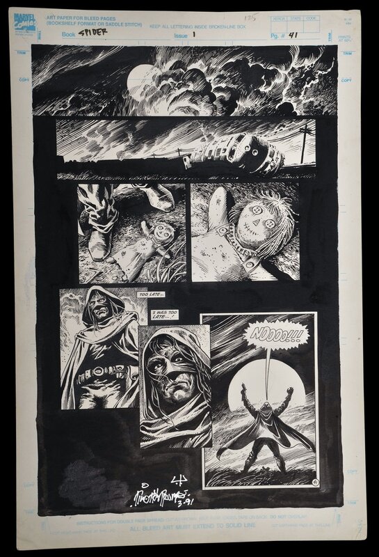 Timothy Truman, Enrique Alcatena, The Spider #1 Pg. 41 - Planche originale