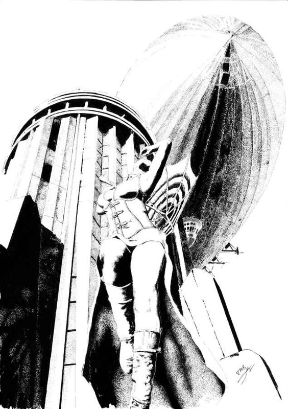 Zeppelin by Thib - Original Illustration