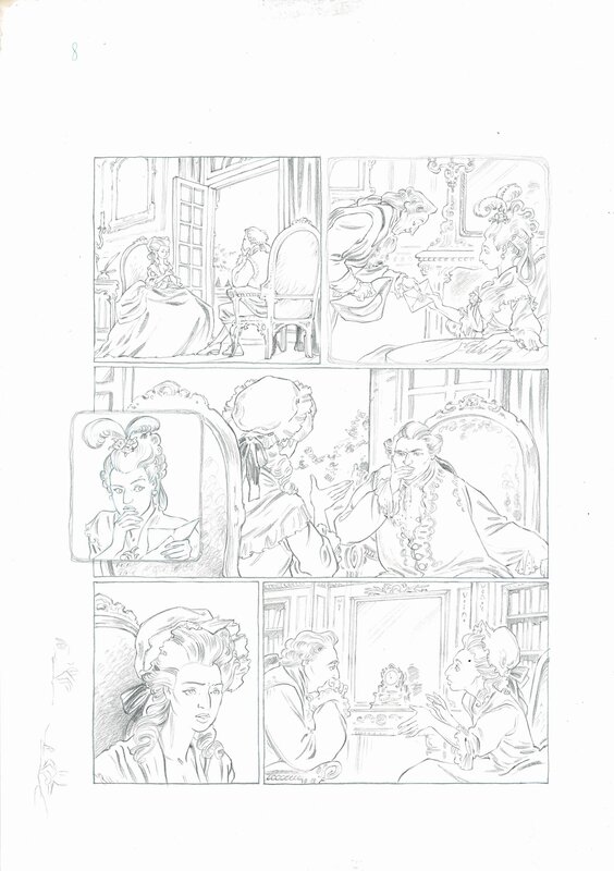 For sale - Isa Python, Mémoires de marie-Antoinette tome 2, page 8 - Comic Strip