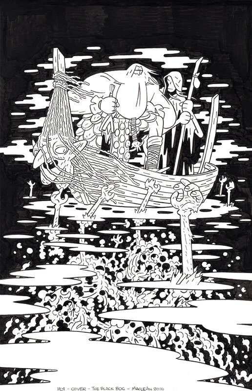 Andrew maclean HEADLOPPER issue 4 cover - Original Cover